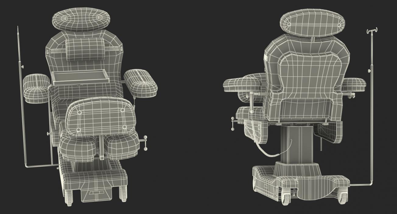 3D Electronic Dialysis Chemotherapy Chair model