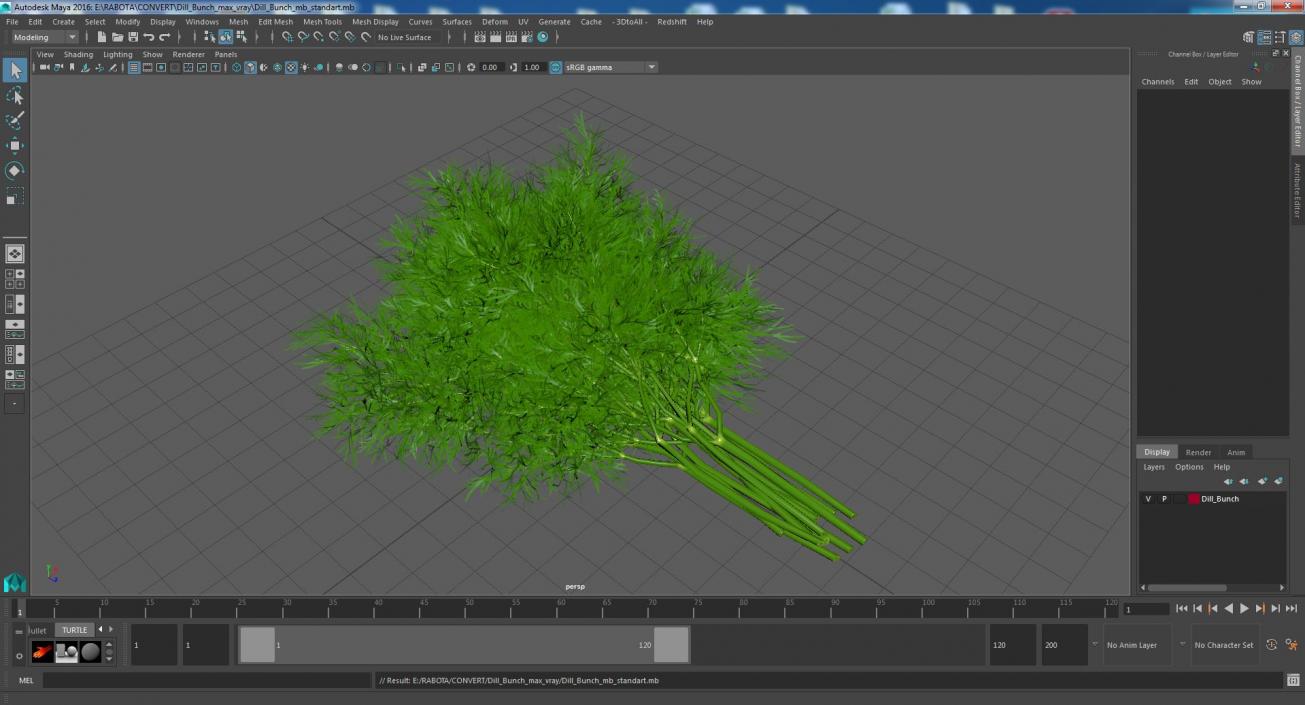 3D model Dill Bunch