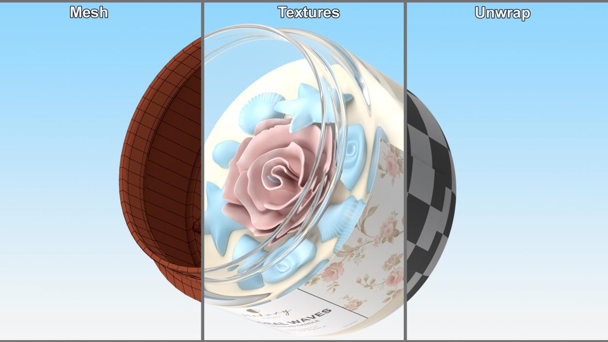 3D Jar Candle ReStory Open model