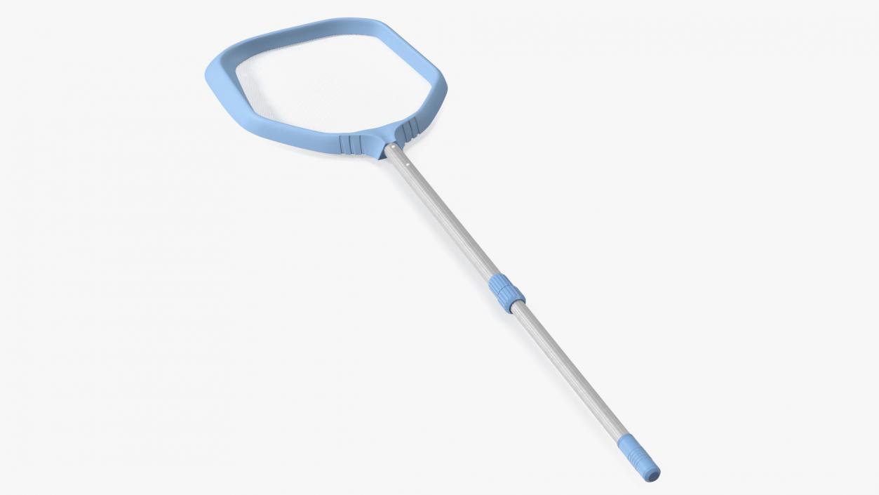 Pool Surface Leaf Skimmer with Handle 3D