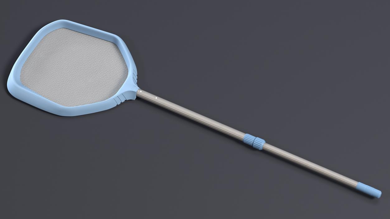 Pool Surface Leaf Skimmer with Handle 3D