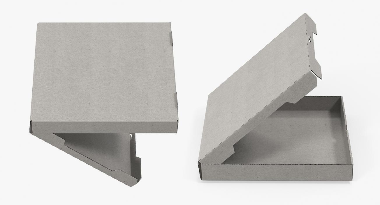 Paper Pizza Carton Box 3D