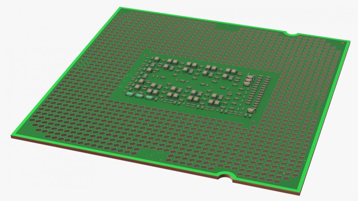 Land Grid Array CPU 3D model