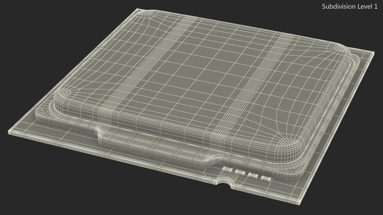 Land Grid Array CPU 3D model