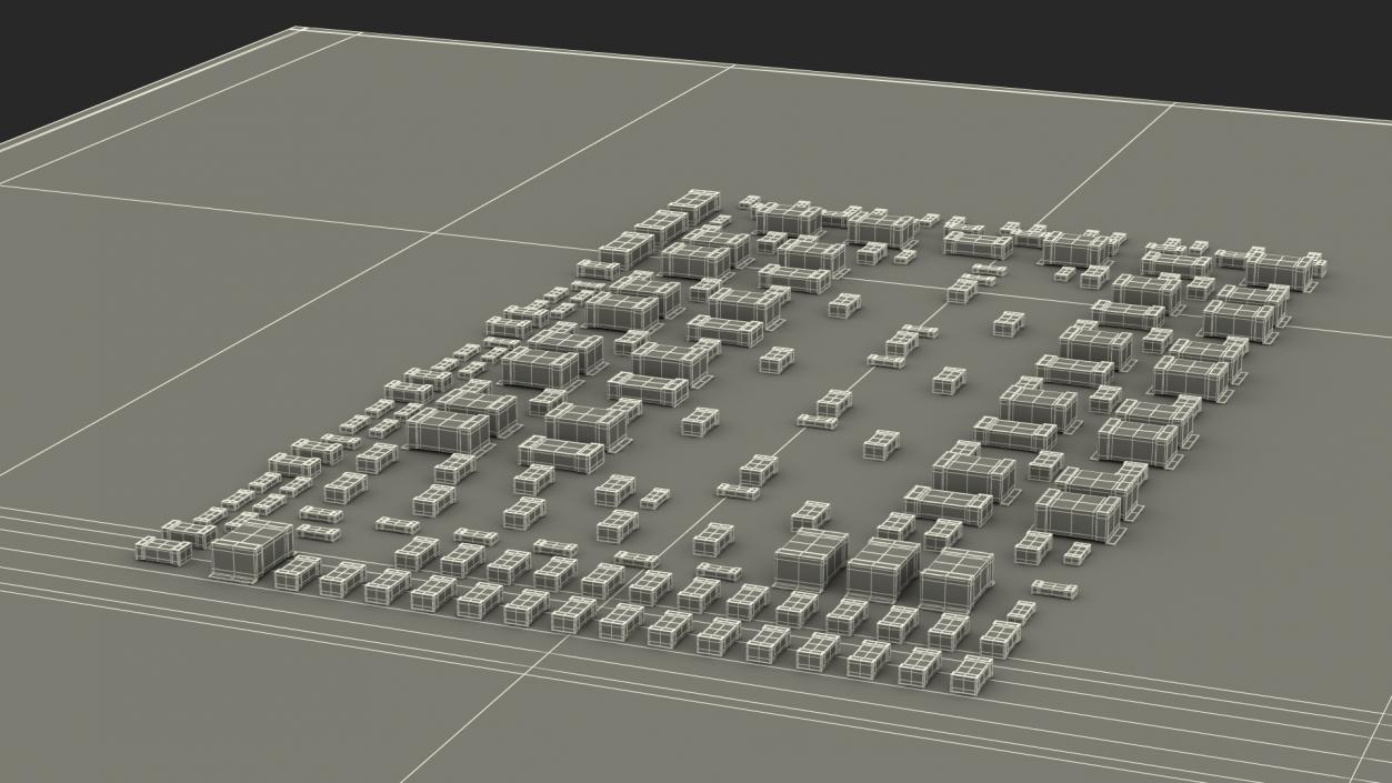 Land Grid Array CPU 3D model