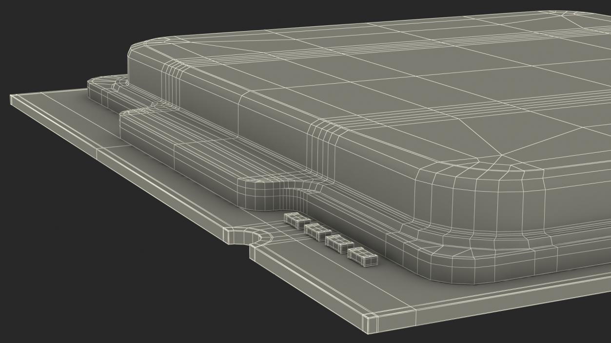 Land Grid Array CPU 3D model