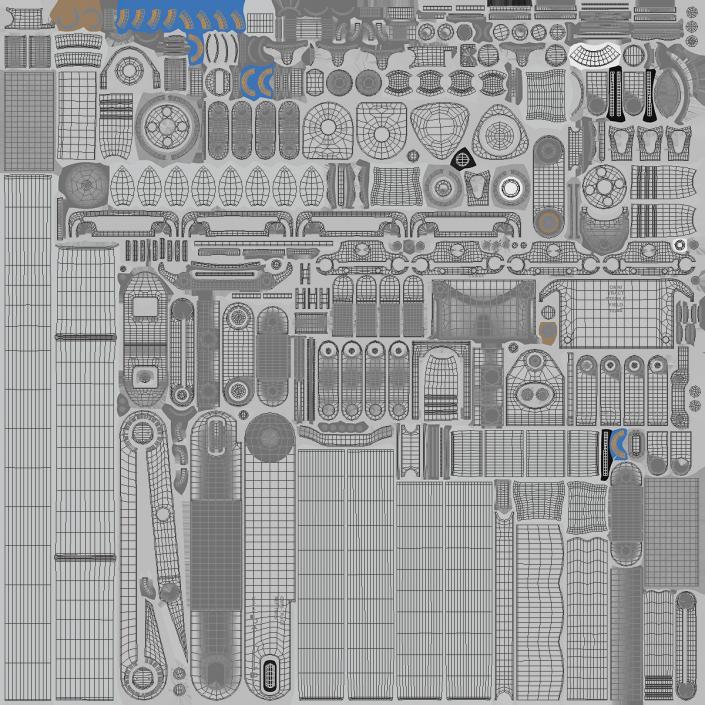 3D Medical Retractor Tools model