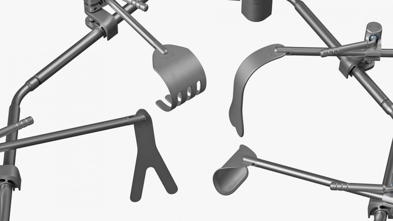 3D Medical Retractor Tools model