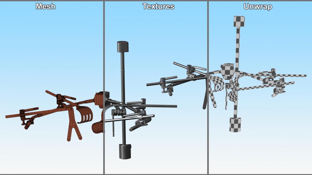 3D Medical Retractor Tools model