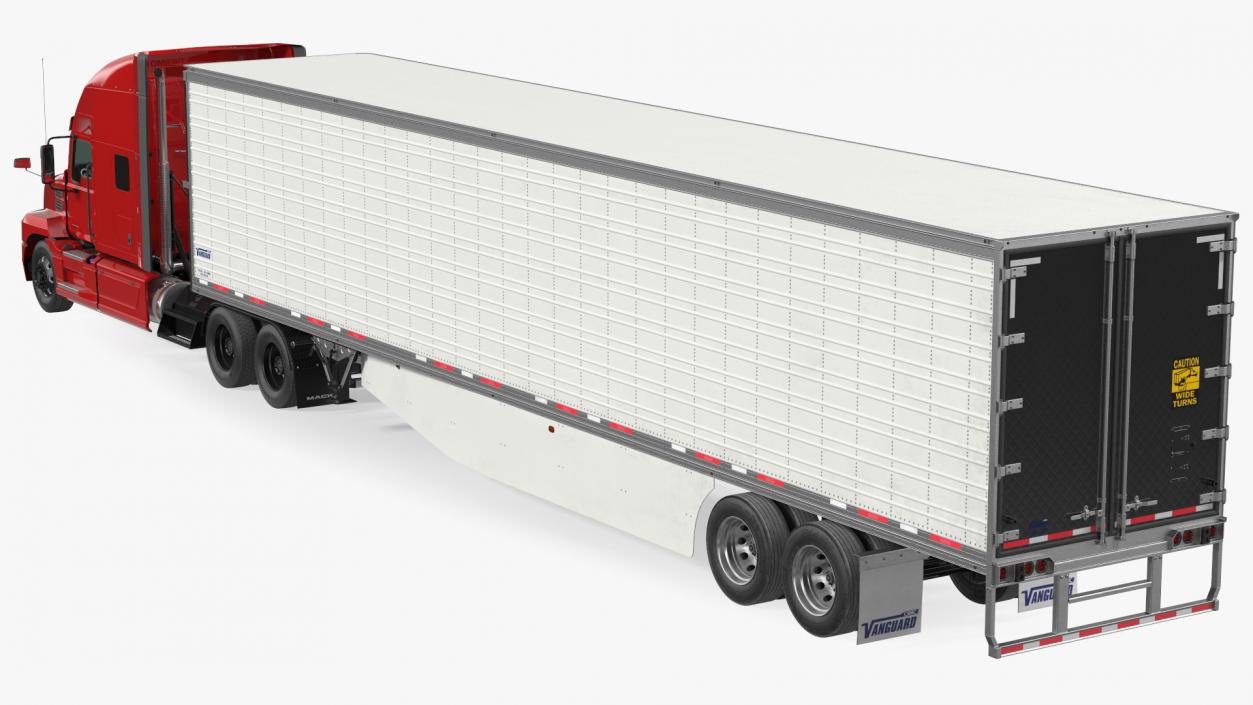 3D Mack Anthem Truck with Vanguard Reefer Trailer