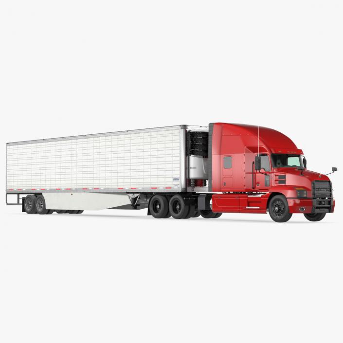 3D Mack Anthem Truck with Vanguard Reefer Trailer