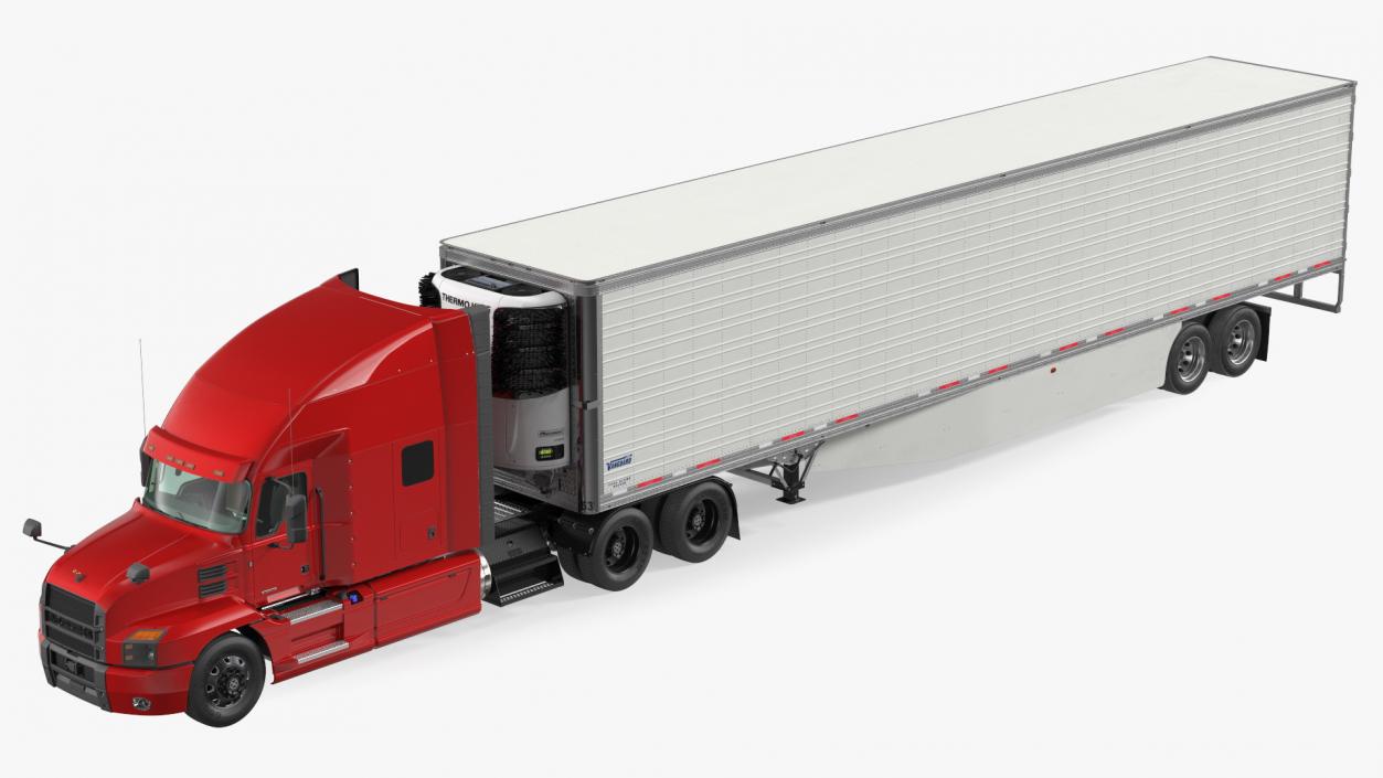 3D Mack Anthem Truck with Vanguard Reefer Trailer