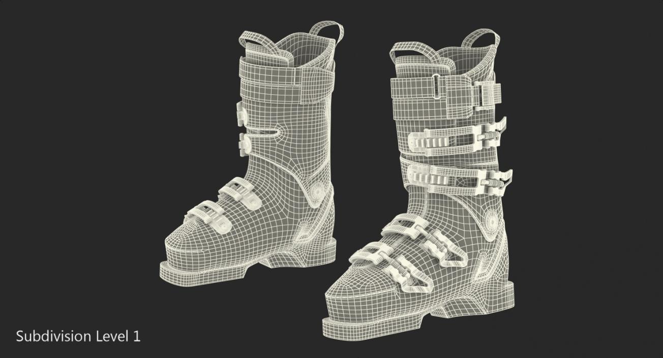 3D Ski Boots Generic 3D Model 2 model