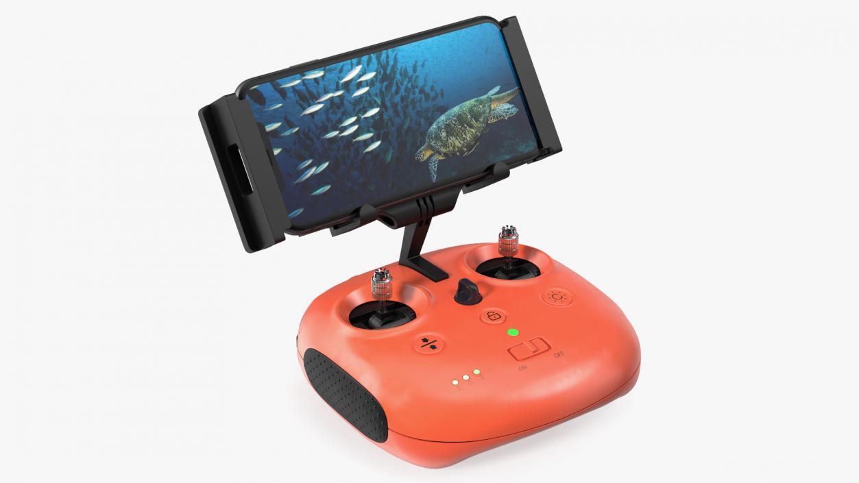 3D Underwater Drone Controller With Smartphone model