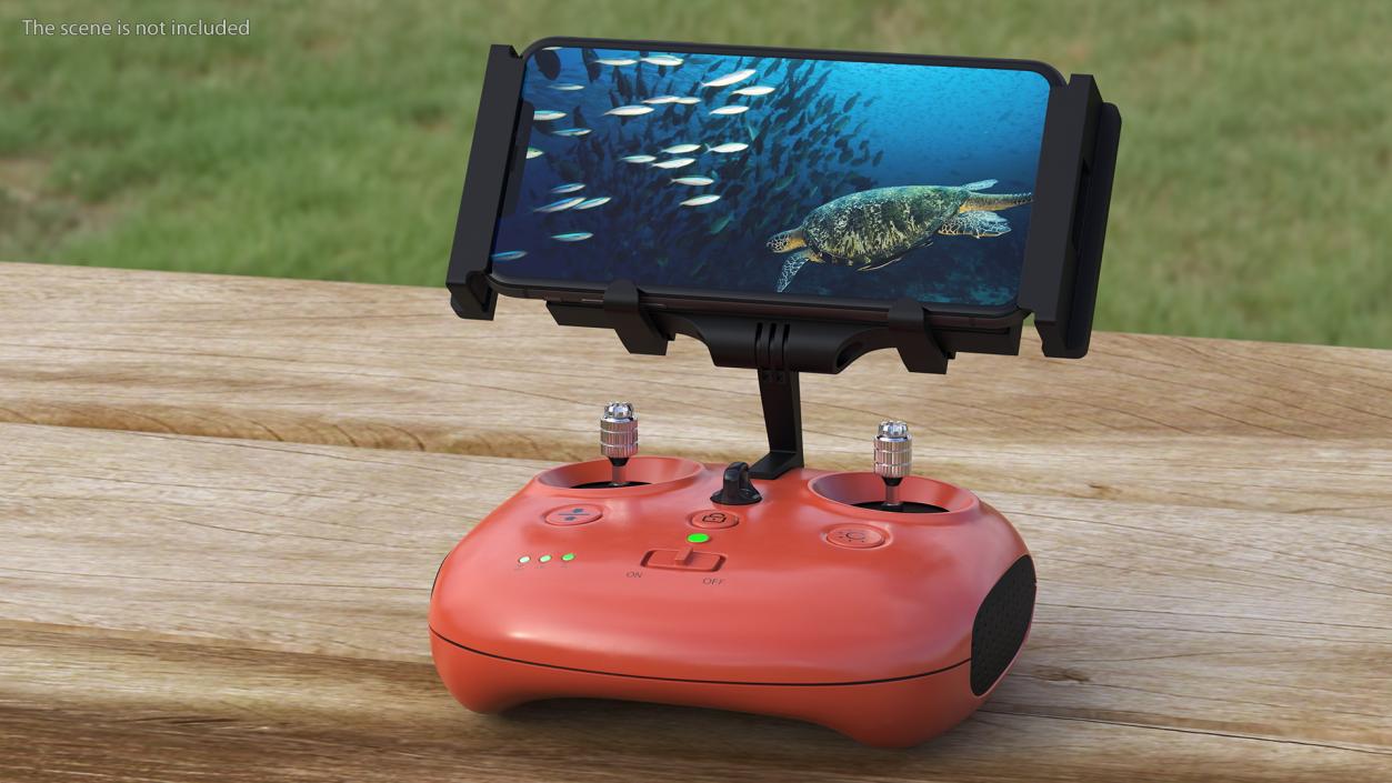 3D Underwater Drone Controller With Smartphone model