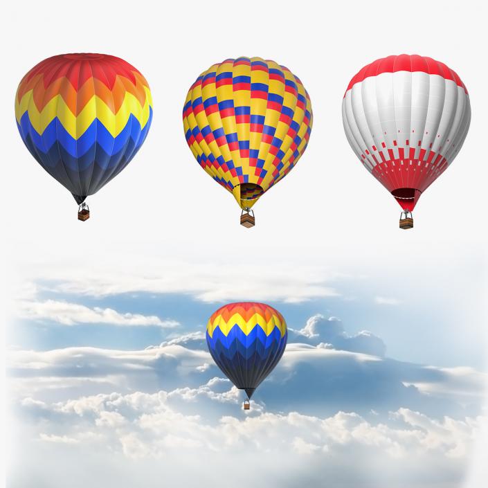 Hot Air Balloons Collection 3D