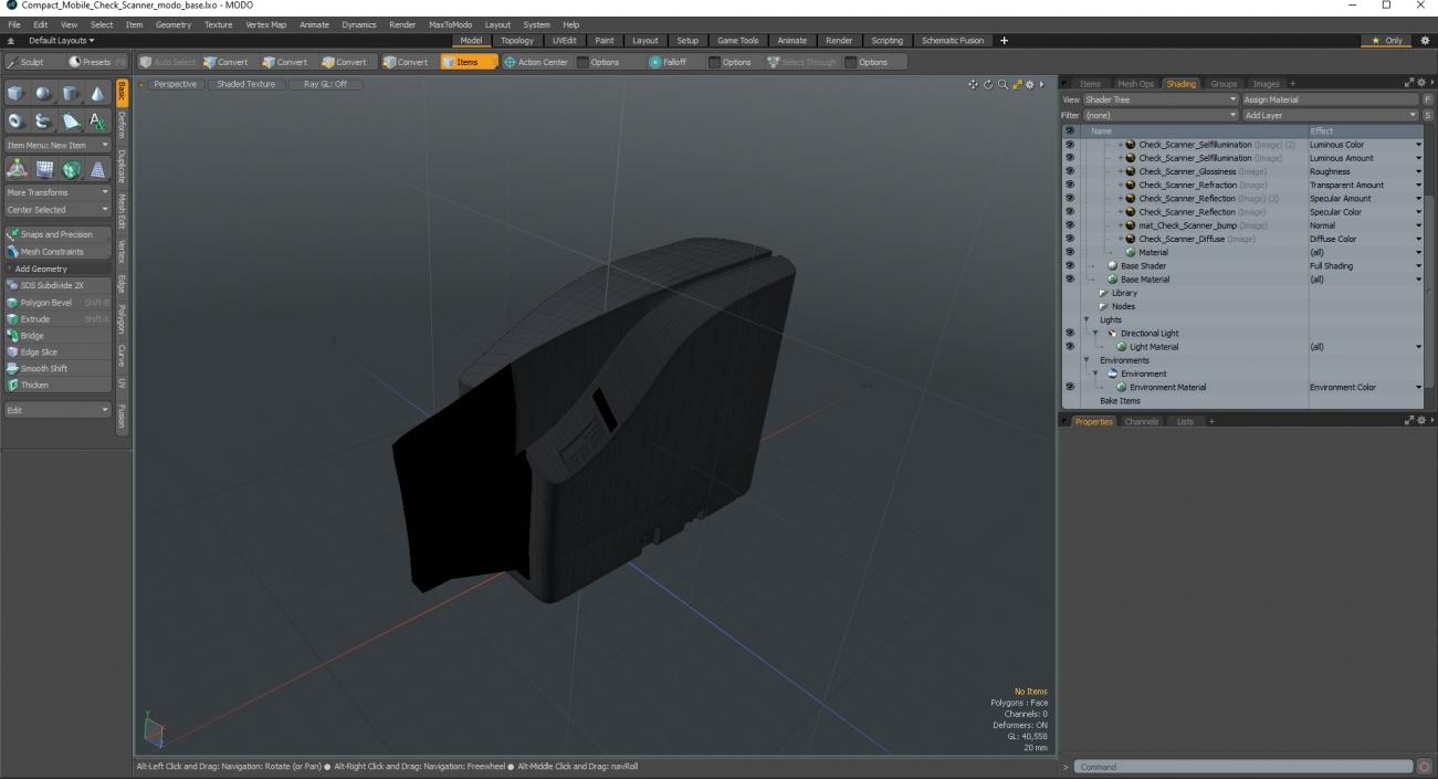 3D Compact Mobile Check Scanner model