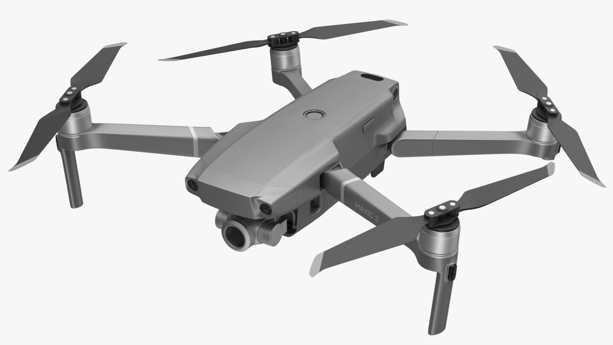 DJI Mavic 2 Zoom Quadcopter Rigged 3D model