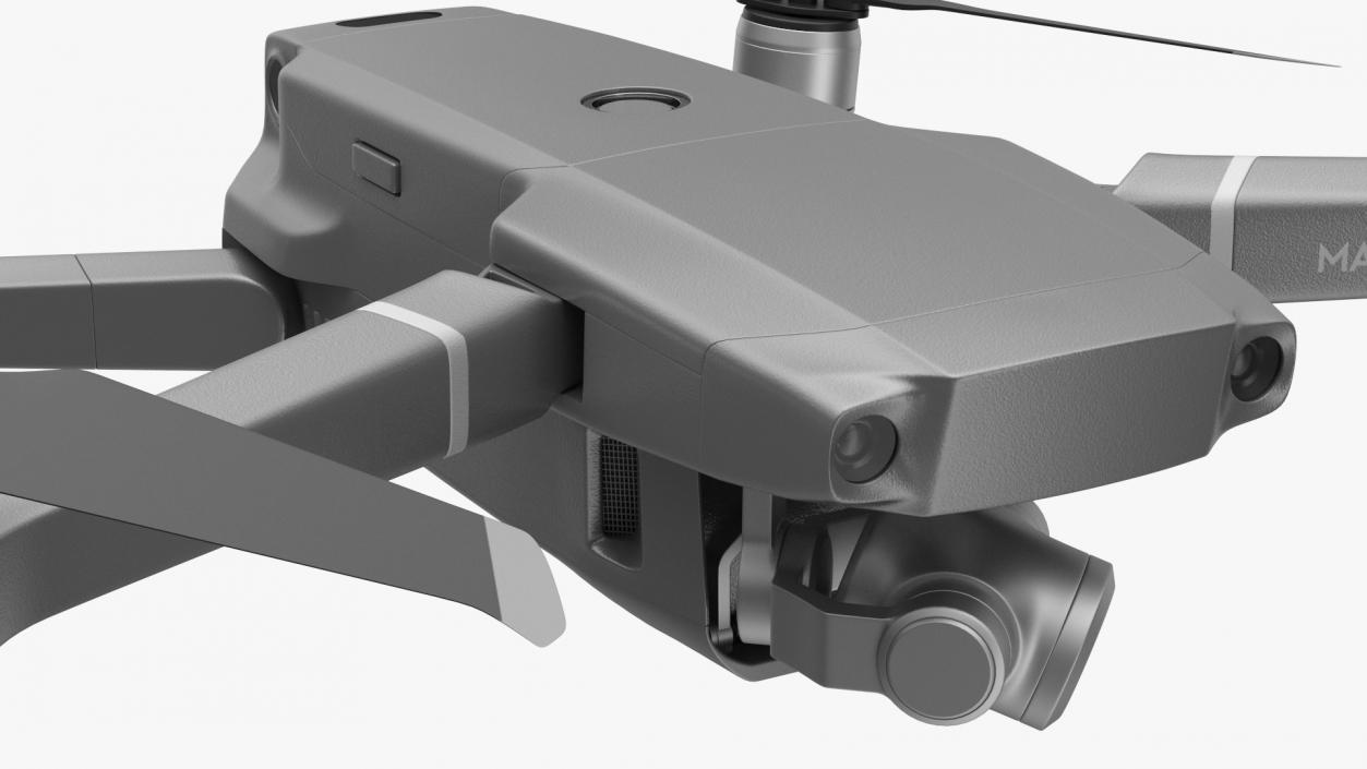 DJI Mavic 2 Zoom Quadcopter Rigged 3D model