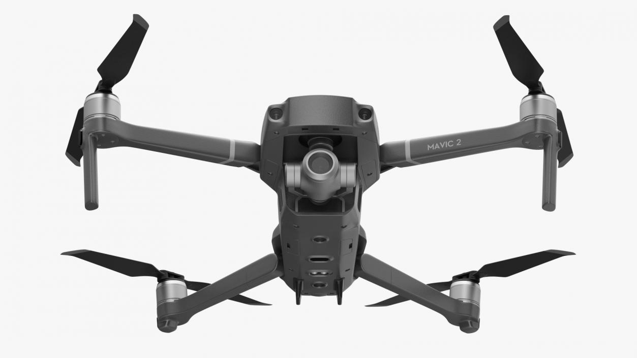 DJI Mavic 2 Zoom Quadcopter Rigged 3D model