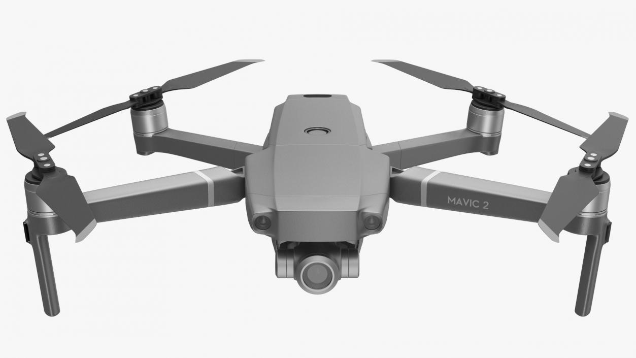 DJI Mavic 2 Zoom Quadcopter Rigged 3D model