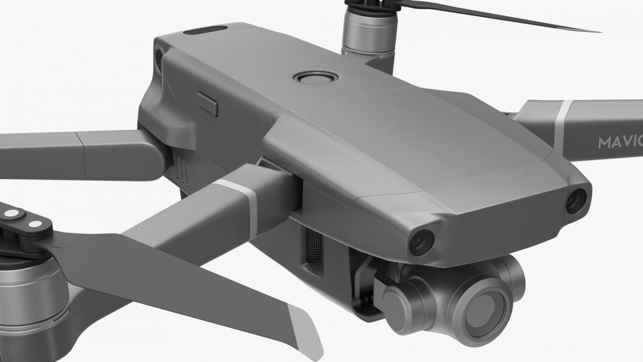 DJI Mavic 2 Zoom Quadcopter Rigged 3D model