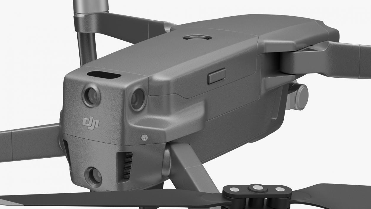 DJI Mavic 2 Zoom Quadcopter Rigged 3D model