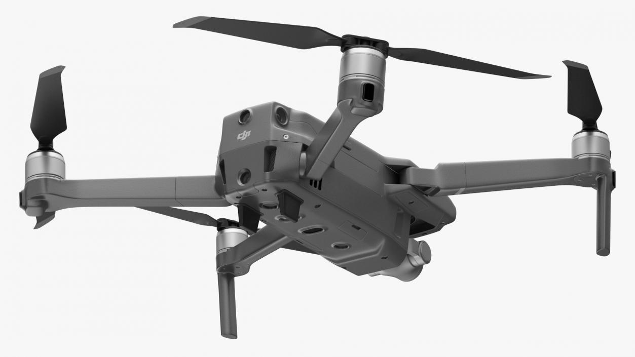 DJI Mavic 2 Zoom Quadcopter Rigged 3D model