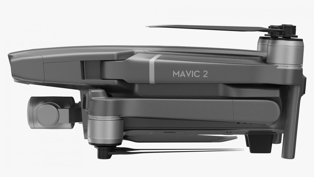 DJI Mavic 2 Zoom Quadcopter Rigged 3D model