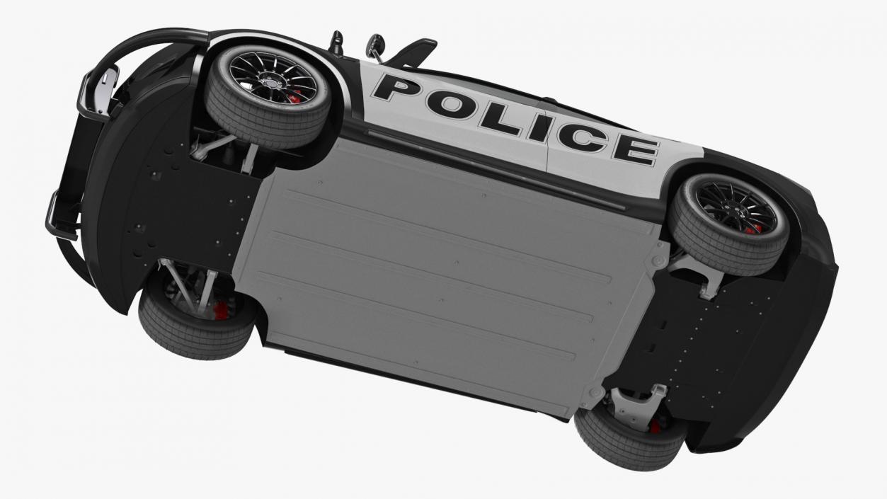 Police Tesla Model Y Rigged 3D