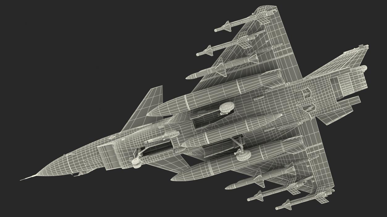 3D Chengdu J10 A Vigorous Dragon Armament model