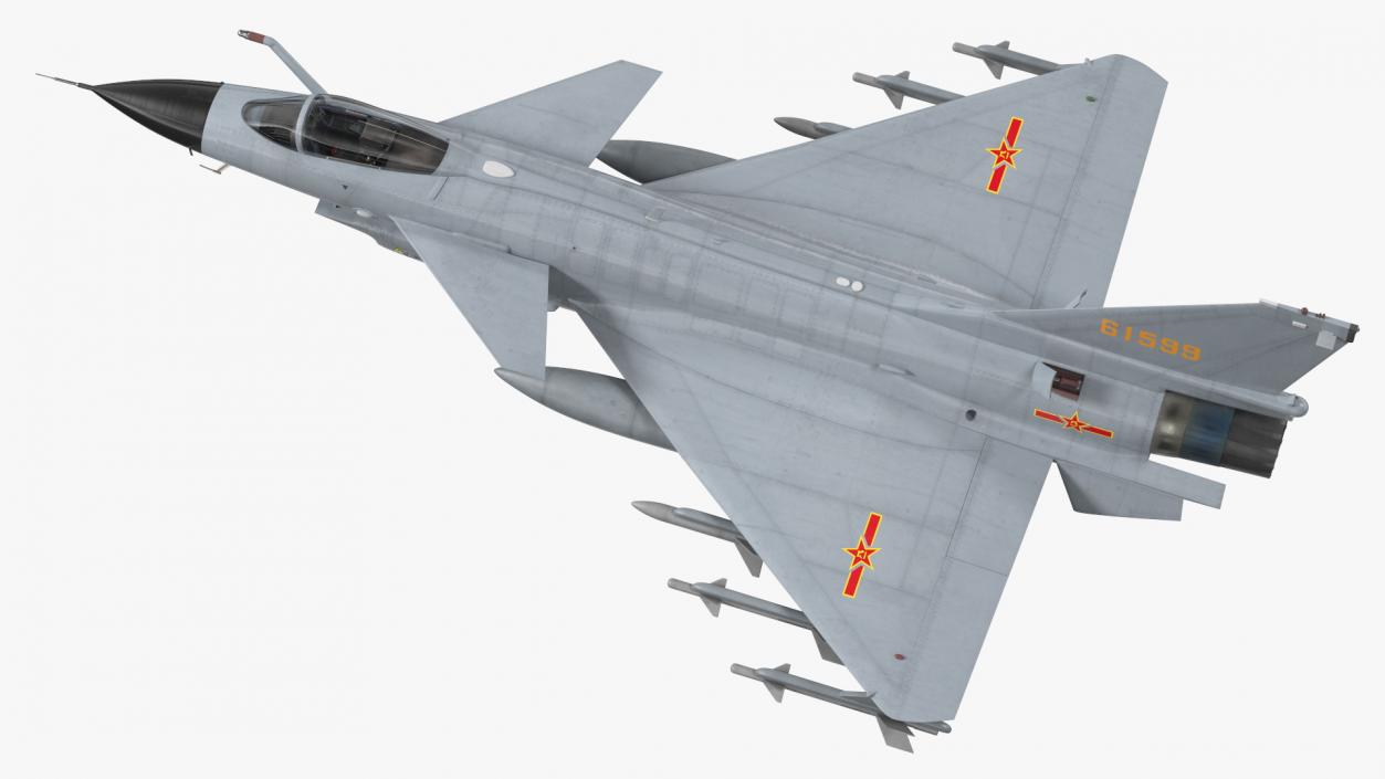 3D Chengdu J10 A Vigorous Dragon Armament model