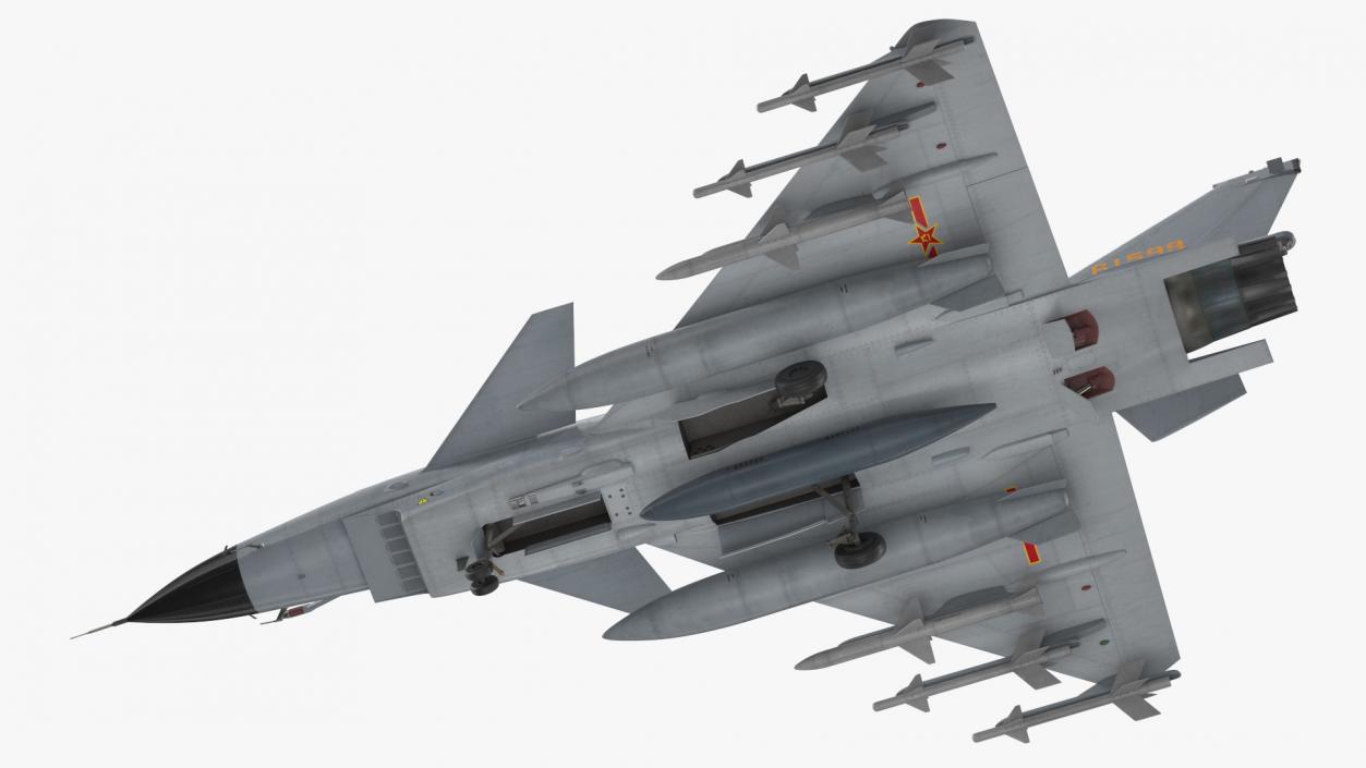 3D Chengdu J10 A Vigorous Dragon Armament model