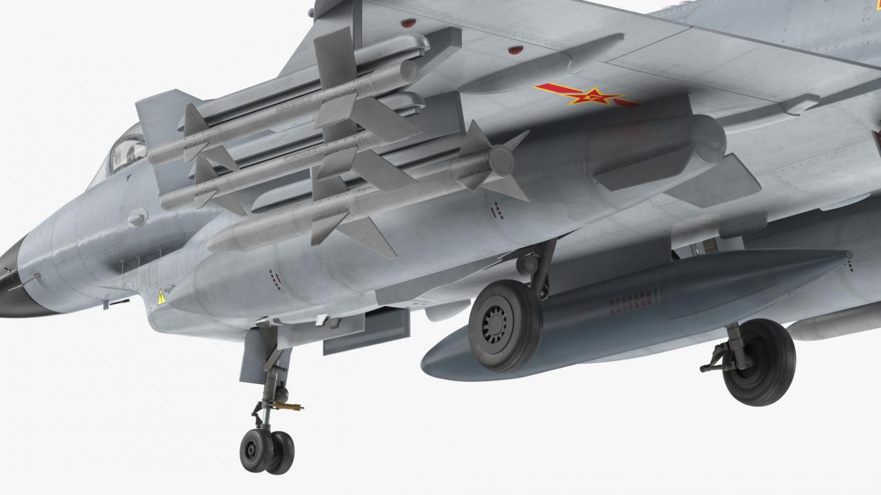 3D Chengdu J10 A Vigorous Dragon Armament model