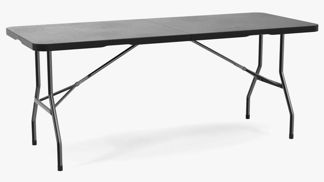 Black Economy Folding Table 3D