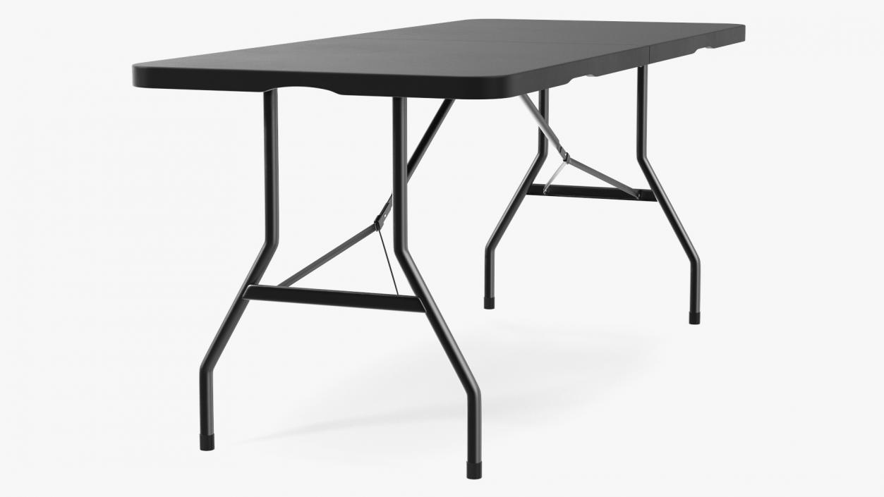 Black Economy Folding Table 3D