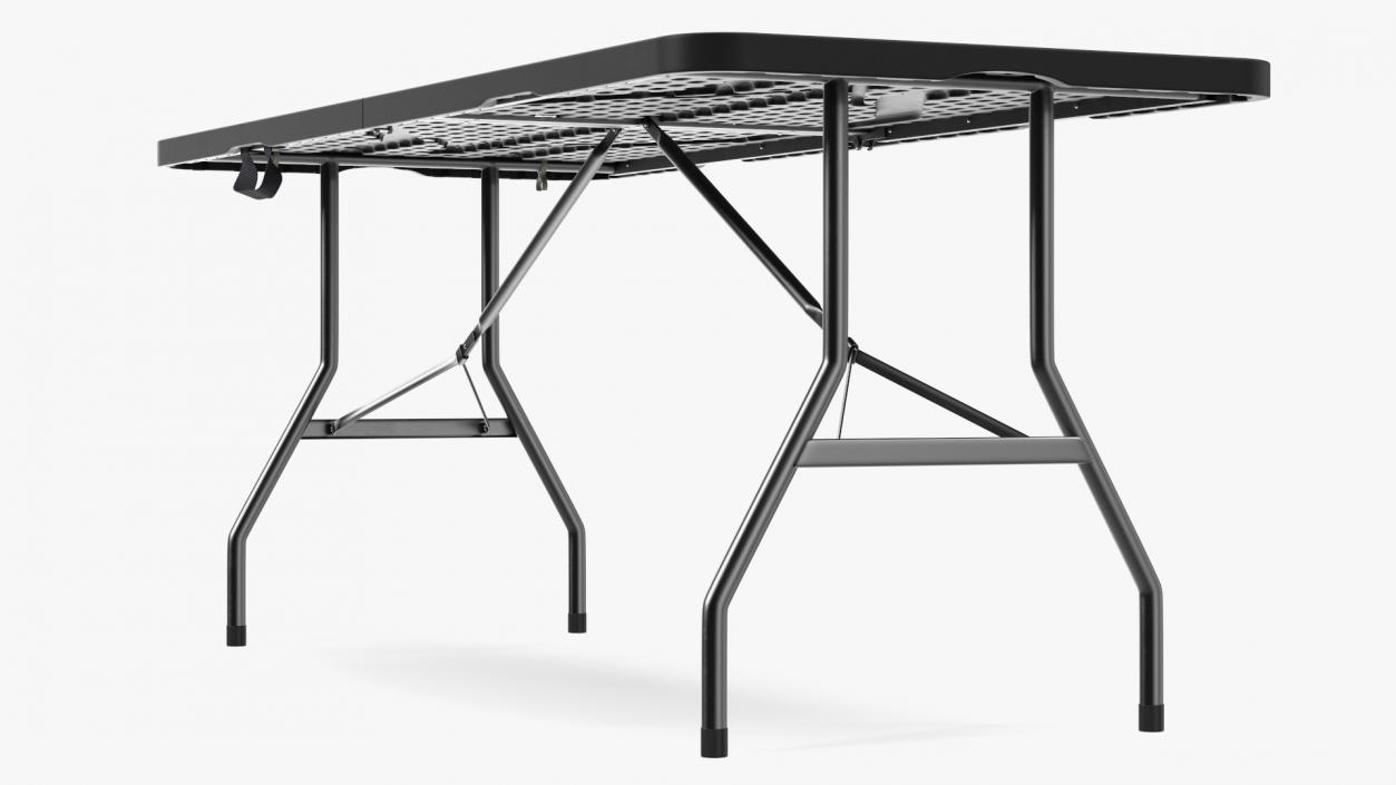 Black Economy Folding Table 3D