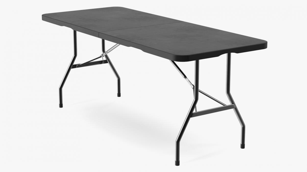 Black Economy Folding Table 3D