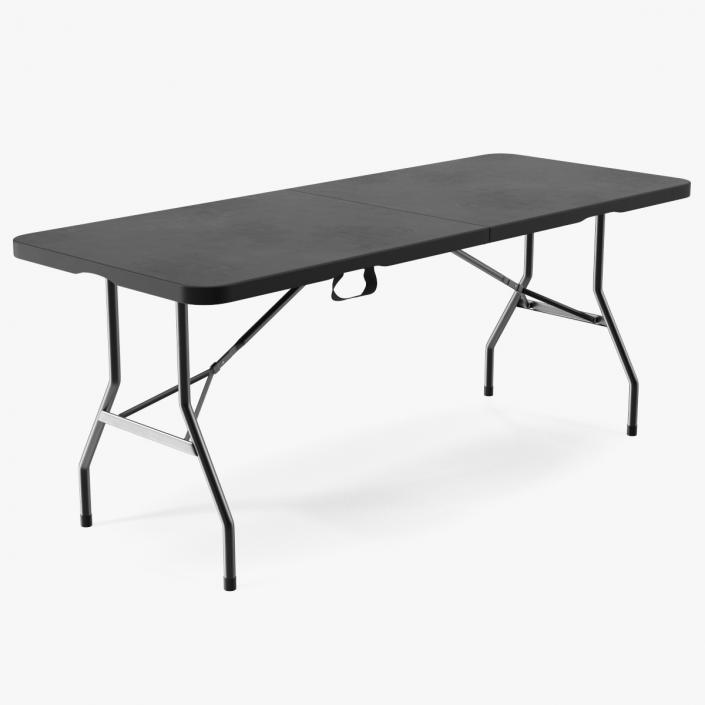 Black Economy Folding Table 3D