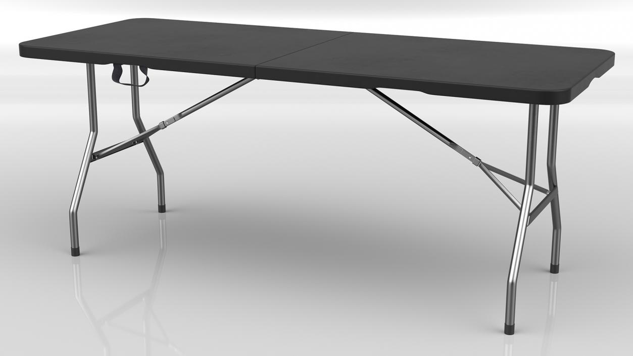 Black Economy Folding Table 3D