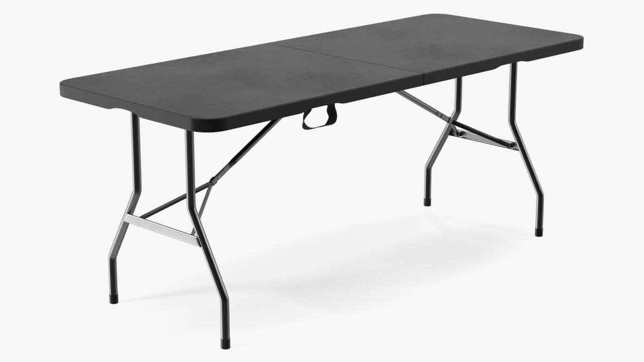 Black Economy Folding Table 3D