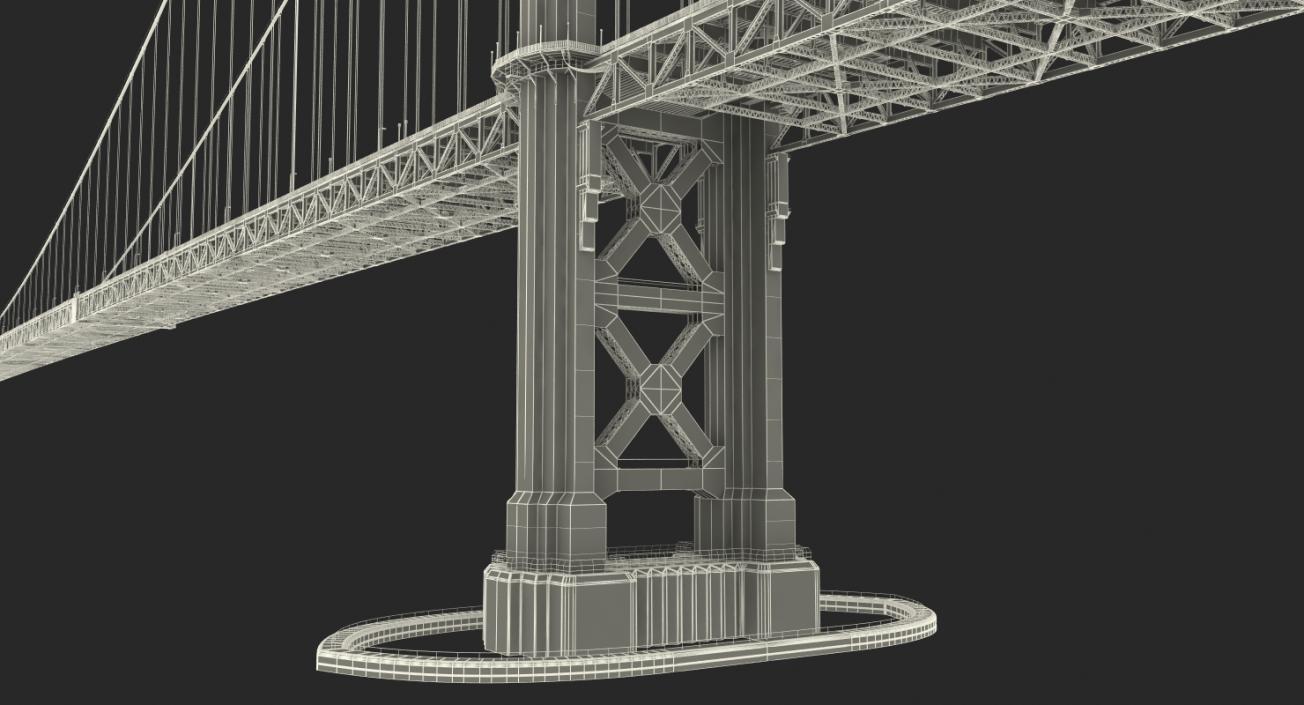 3D Golden Gate Bridge model