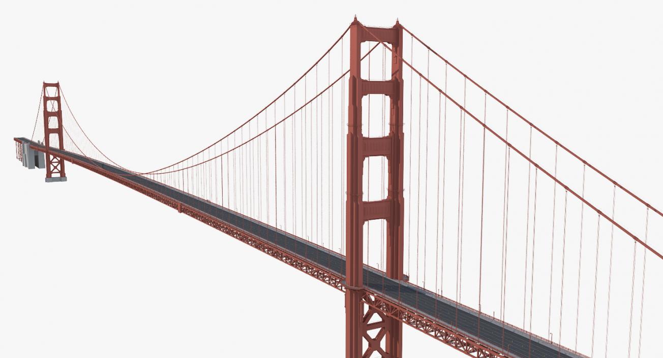 3D Golden Gate Bridge model