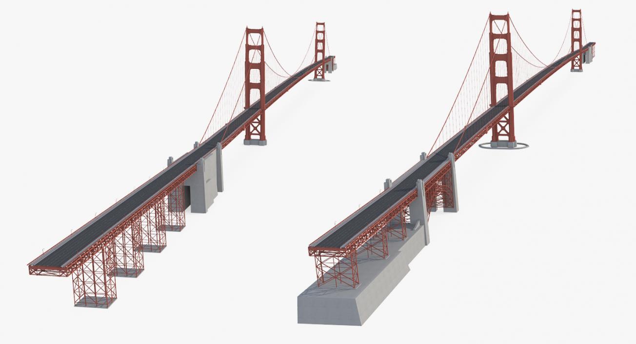 3D Golden Gate Bridge model