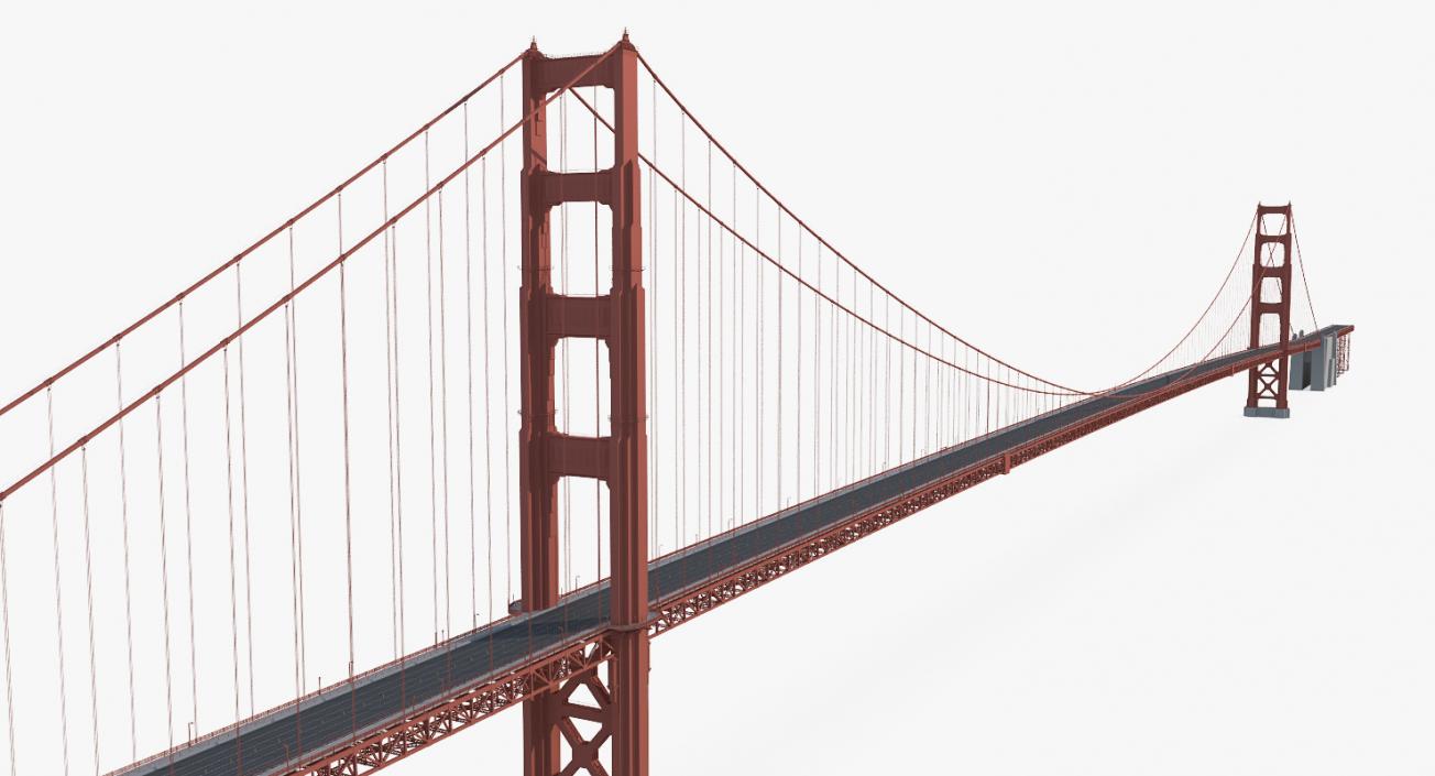 3D Golden Gate Bridge model