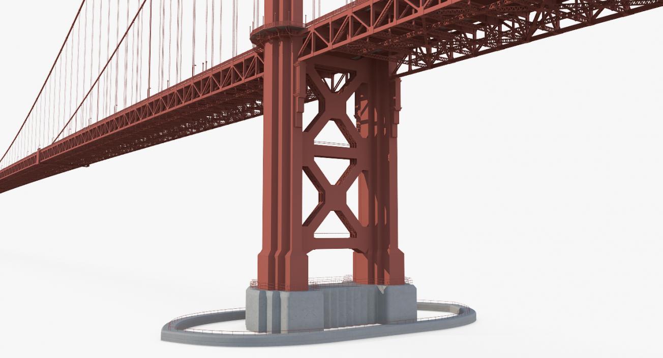 3D Golden Gate Bridge model