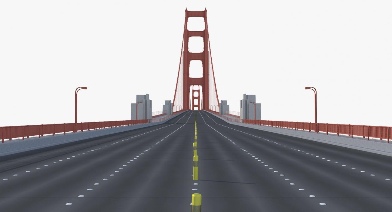 3D Golden Gate Bridge model