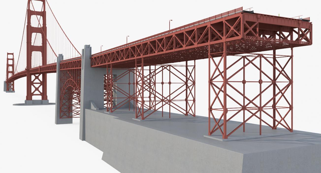 3D Golden Gate Bridge model