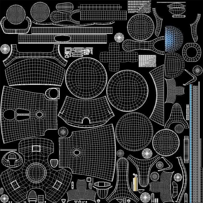 3D model Careobot 4 Service Robot with Empty Tray