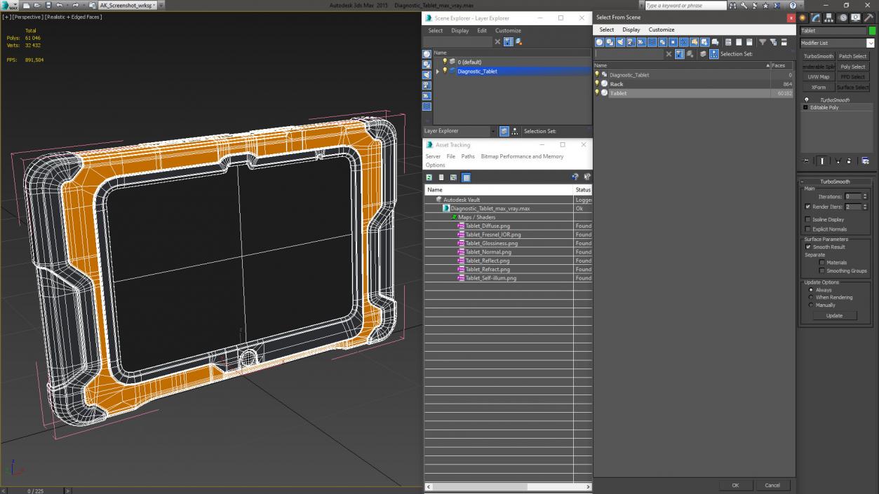 Diagnostic Tablet 3D